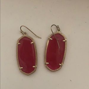 Red Kendra Scott earrings